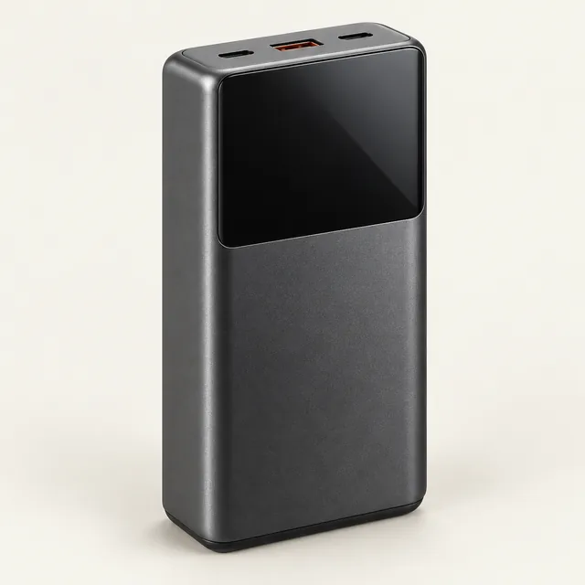 AI-generated illustration of high-output usb-c battery; representative equipment type, not a specific product