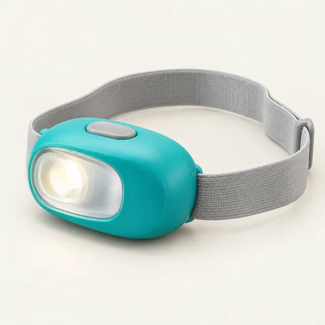 AI-generated illustration of everyday headlamp; representative equipment type, not a specific product