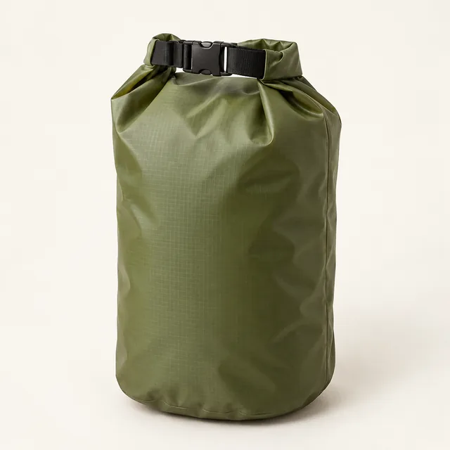 AI-generated illustration of dry storage bag; representative equipment type, not a specific product