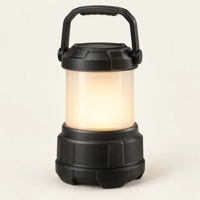 AI-generated illustration of led lantern; representative equipment type, not a specific product