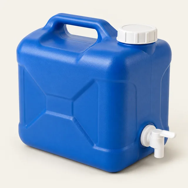 AI-generated illustration of water storage container; representative equipment type, not a specific product